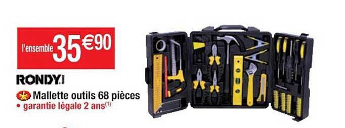 Mallette Outils 68 Pièces Rondy I