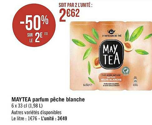 maytea parfum pêche blance