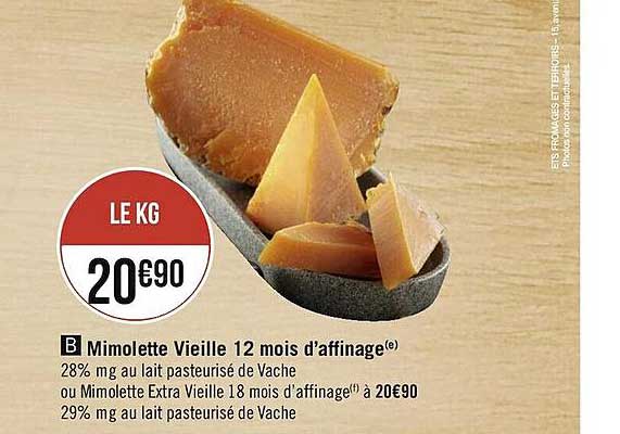 mimolette vieille 12 mois d'affinage