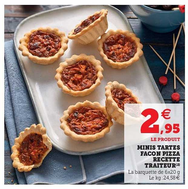 Minis Tartes Facon Pizza Recette Traiteur