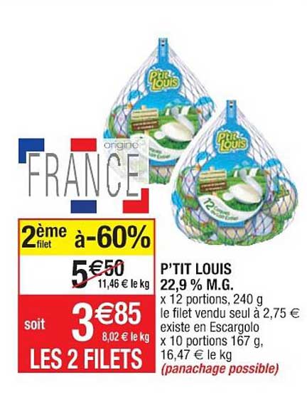p'tit louis 22,9% m.g