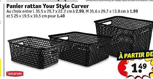 panier rattan your style curver