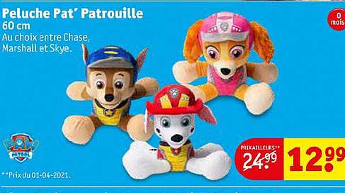 peluche pat' patrouille