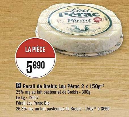 perail de brebis lou pérac 2 x 150 g