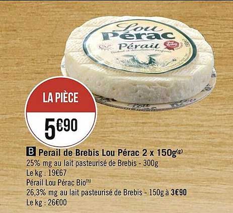 perail de brebis loup pérac 2x 150g