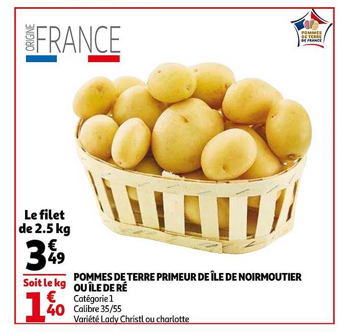 Pommes De Terre Primeur De île De Noirmoutier Ou île De Ré