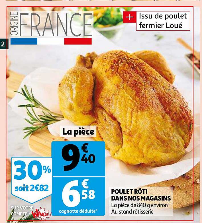 poulet rôti dans nos magasins