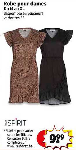 robe pour dames spirit