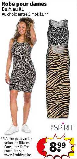 robe pour dames spirit