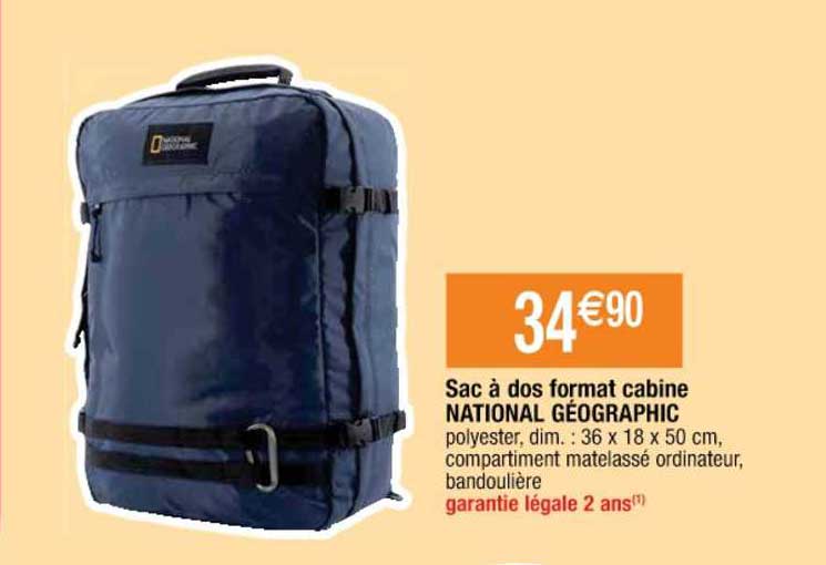 sac à dos format cabine national géographic