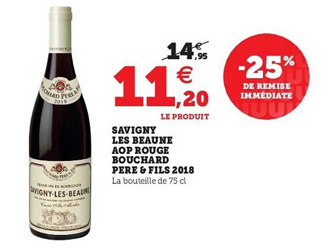 savigny les beaune aop rouge bouchard pere & fils 2018