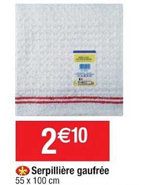 serpillière gaufrée