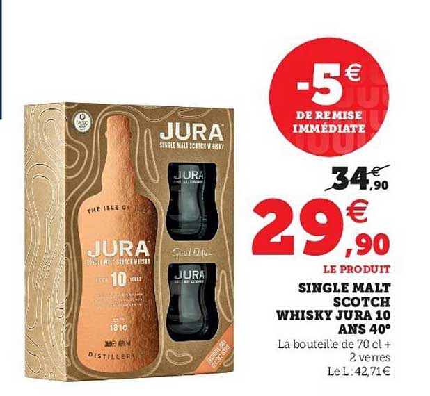 single malt scotch whisky jura 10 ans 40