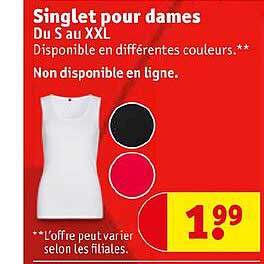 singlet pour dames