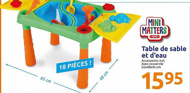 Table De Sable Et D'eau Mini Matters