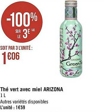 Thé Vert Avec Miel Arizona