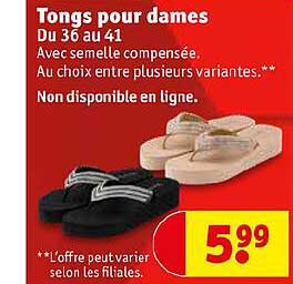 tongs pour dames