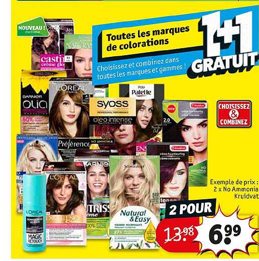 toutes les marques de colorations