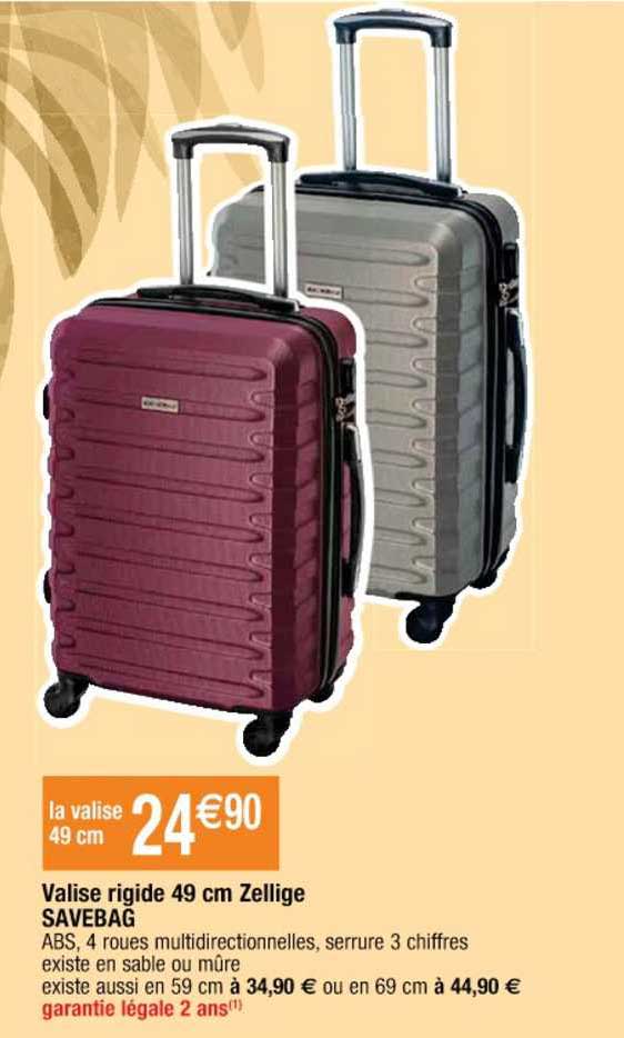 valise rigide 49 cm zellige savebag