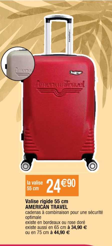 valise rigide 55 cm american travel