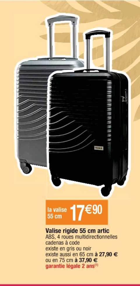 valise rigide 55 cm artic