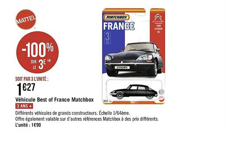 Véhicule Best Of France Matchbox