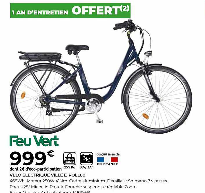 vélo électrique ville e-roll80