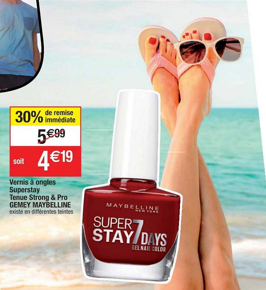 vernis à ongles superstay tenue strong & pro gemey maybelline