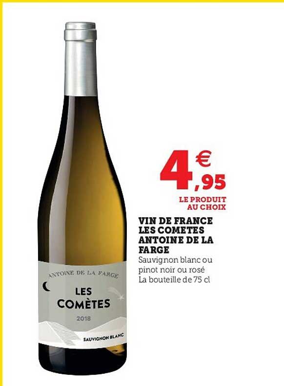 vin de france les cometes antoine de la farge