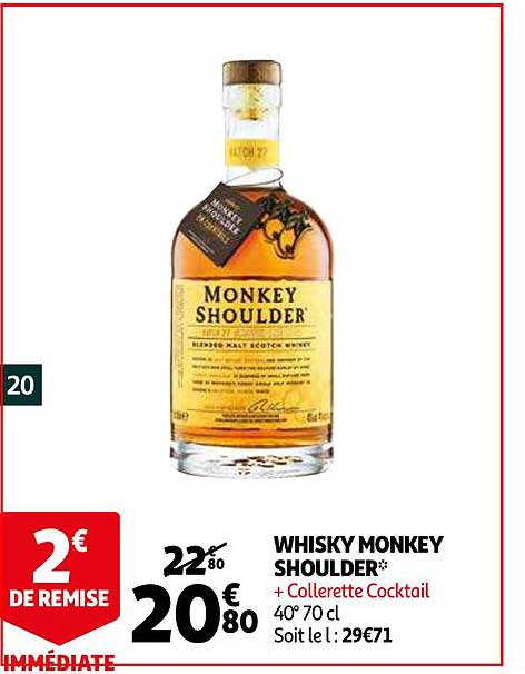 whisky monkey shoulder