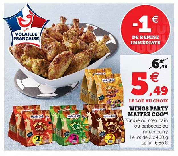wings party maitre coq