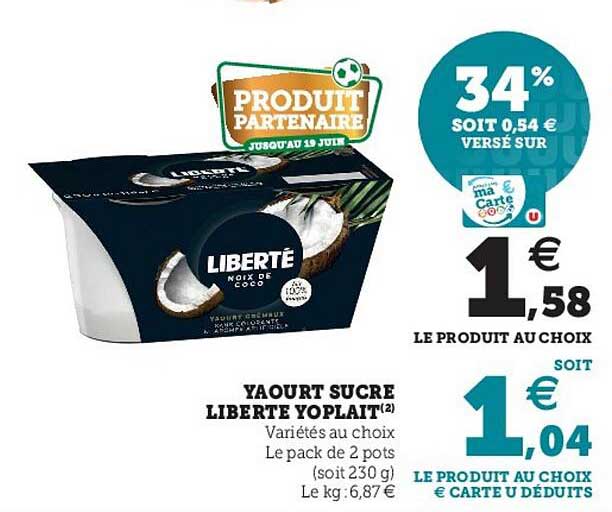yaourt sucre liberte plait