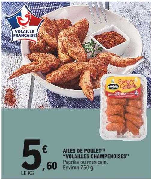 Ailes De Poulet "volailles Champenoises"