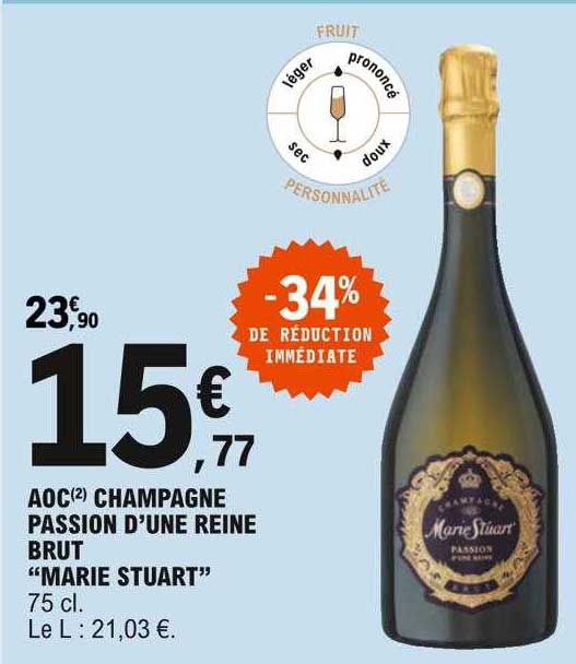 aoc champagne passion d'une reine brut "marie stuart"