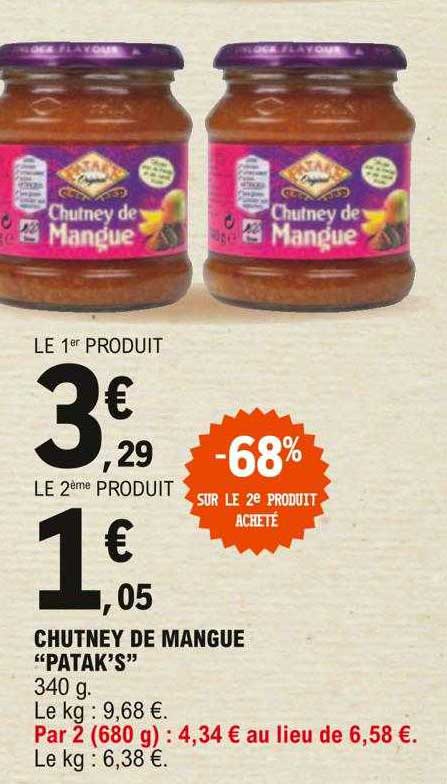 chutney de mangue "patak's"