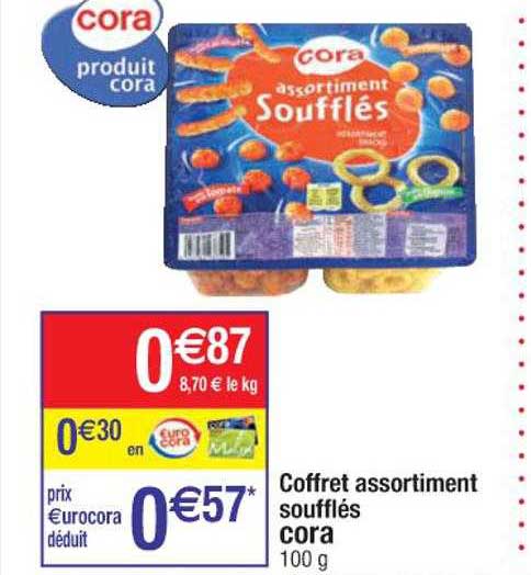 Coffret Assortiment Soufflés Cora