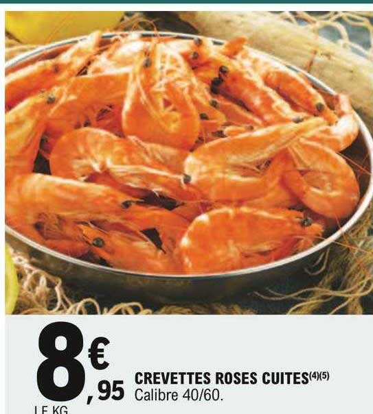 Crevettes Roses Cuites