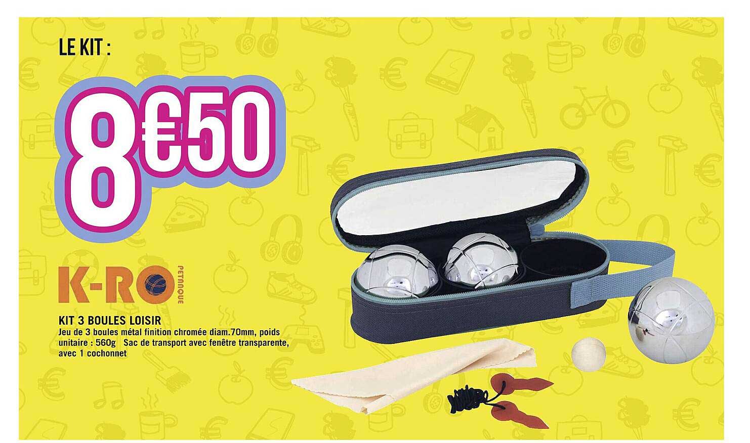 kit 3 boules loisir k-ro