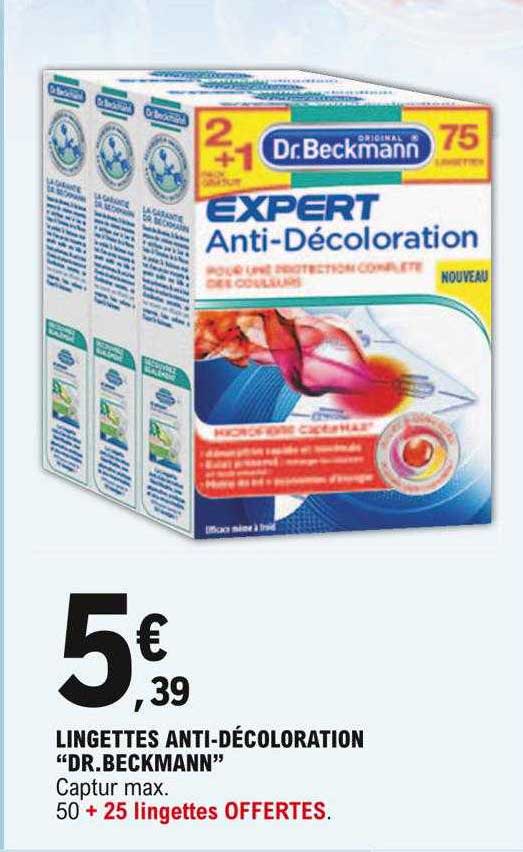lingettes anti-décoloration "dr. beckmann"