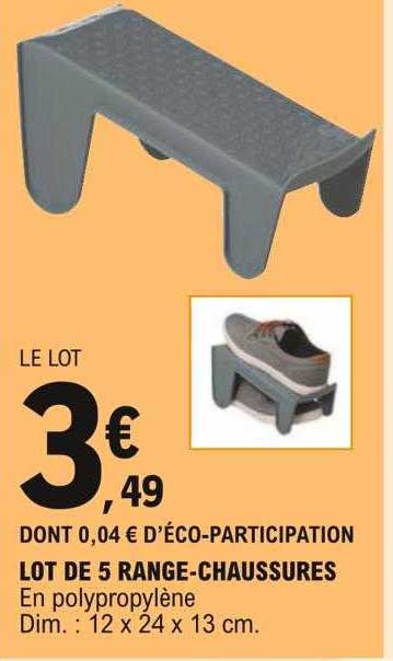 lot de 5 range-chaussures