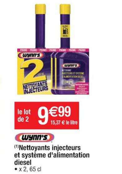 nettoyants injecteurs et système d'alimentation diesel wynn's