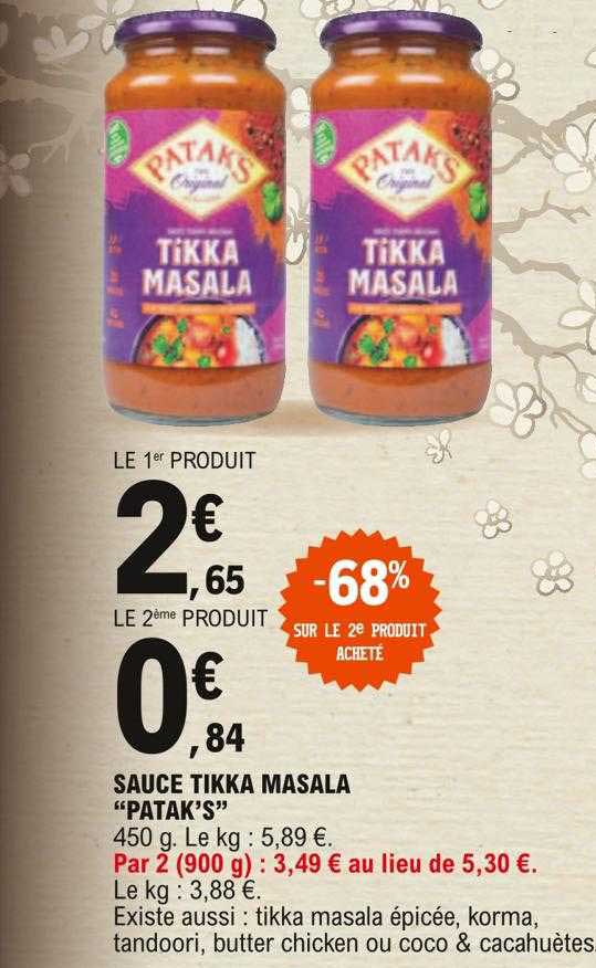 Sauce Tikka Masala "patak's"