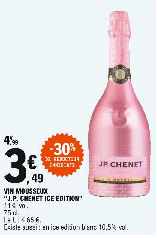 vin mousseux "j.p. chenet ice édition"