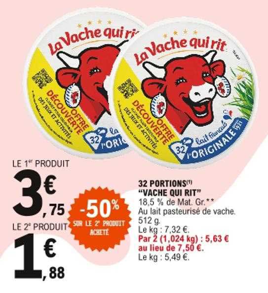 32 portions "vache qui rit"