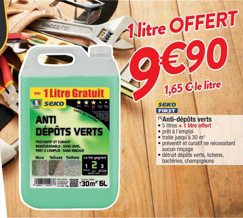 anti-dépôts verts seko first