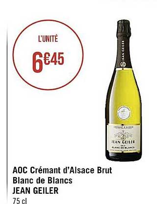 aoc crémant d'alsace brut blanc de blancs jean geiler