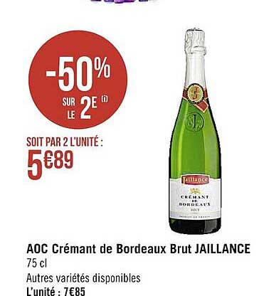 Aoc Crémant De Bordeaux Brut Jaillance