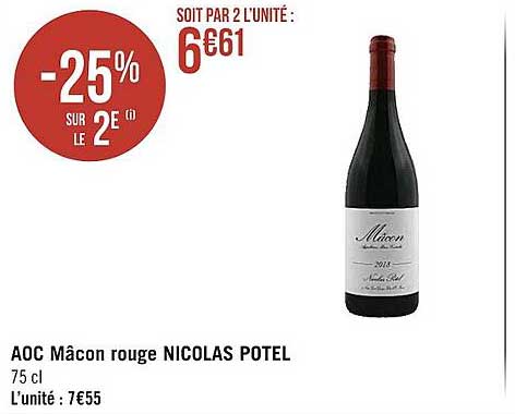 aoc mâcon rouge nicolas potel