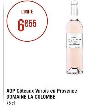 aop côteaux varois en provence domaine la colombe