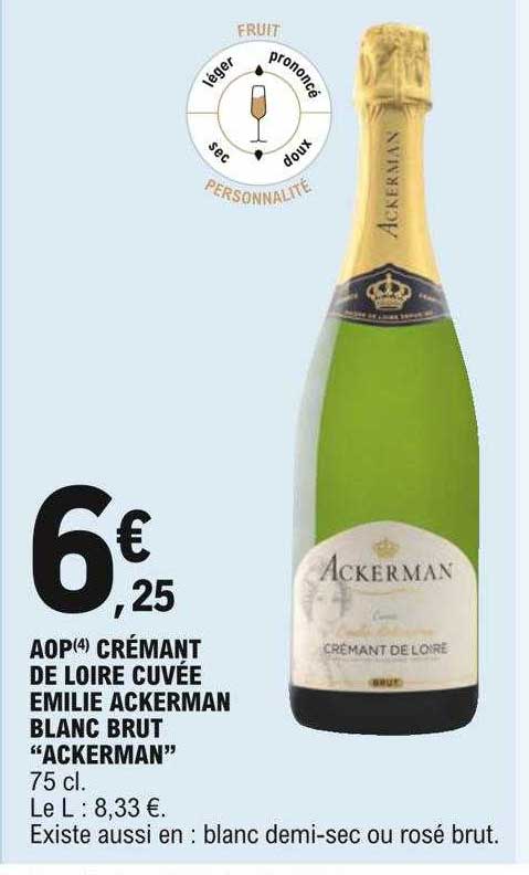 aop crémant de loire cuvée émilie ackerman blanc brut "ackerman"
